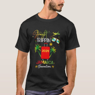 T-shirt Voyage droit Jamaïque vacances 2024 Anniversaire F
