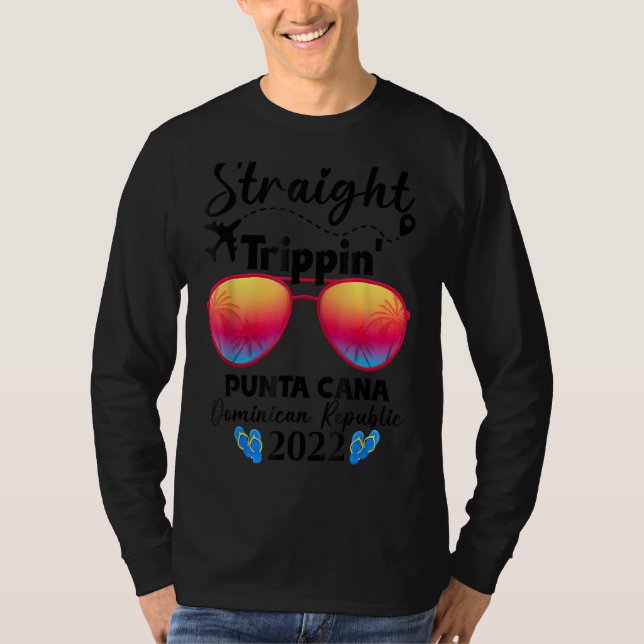 T-shirt Voyage droit Punta Cana 2022 République Dominicain (Devant)