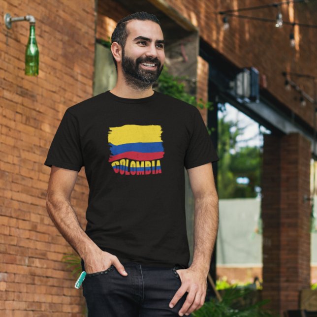 T-shirt Voyage du drapeau national (Colombia National Flag Travel T-Shirt)