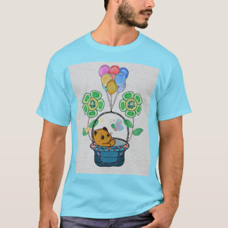 T-shirt Voyage en ballon de Chat