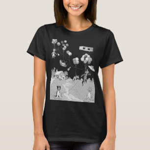 T-shirt Voyage en ballon de chat, Louis Wain