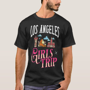 T-shirt Voyage en Californie à Los Angeles Skyline Map Tra