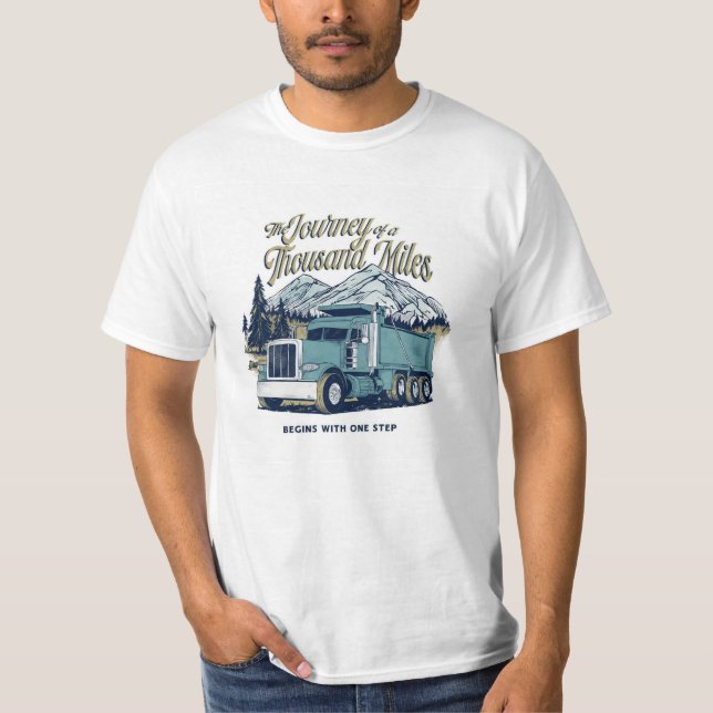 T-shirt Voyage en camion (Devant)