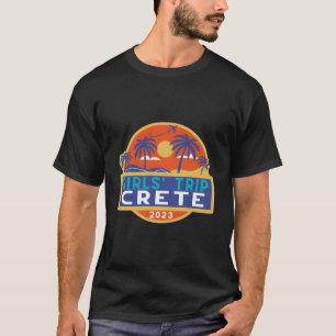 T-shirt Voyage en Crète 2023 Îles grecques Grèce Héraklion