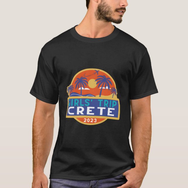 T-shirt Voyage en Crète 2023 Îles grecques Grèce Héraklion (Devant)