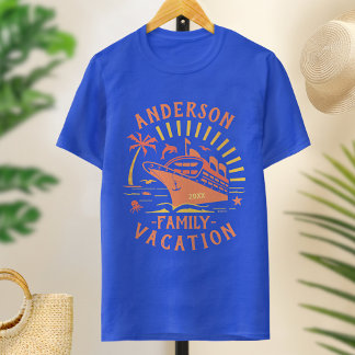 T-shirt Voyage en famille croisière en bateau | Personnali