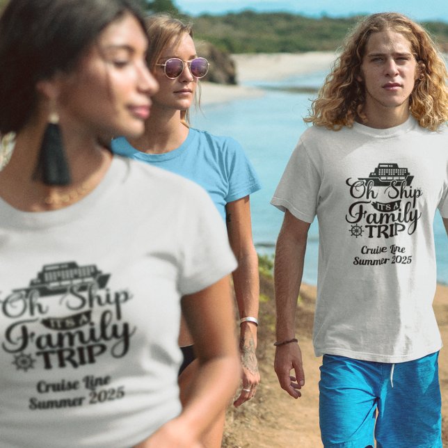 T-shirt Voyage en famille Croisière Vacances Navire (Créateur téléchargé)