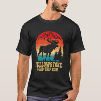 T-shirt Voyage en famille de l'orignal du parc national de