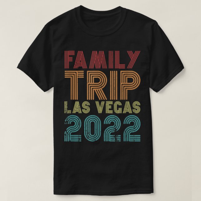 T-shirt Voyage en famille Las Vegas 2022 Vacation Matching (Design devant)