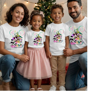 T-Shirt Voyage en famille personnalisé à Disney World 2026