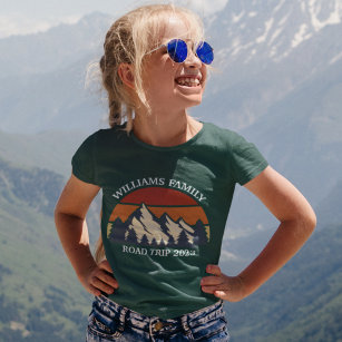 T-shirt Voyage en famille Vacances Montagnes Personnalisé 
