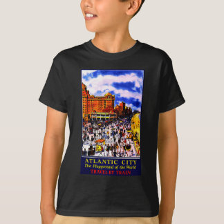 T-shirt Voyage en train de vintage Atlantic City