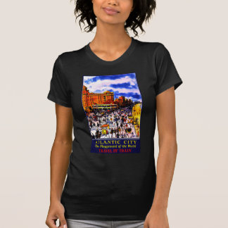 T-shirt Voyage en train de vintage Atlantic City