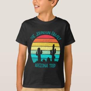 T-shirt Voyage Enfants Coucher de soleil Cactus Désert Ari