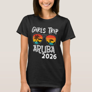 T-shirt Voyage entre filles à la plage d'Aruba 2026 Lunett