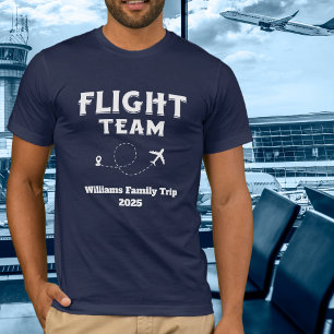 T-shirt Voyage Équipe de vol Vacances en famille Enterreme