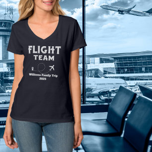 T-shirt Voyage Équipe de vol Vacances en famille Enterreme