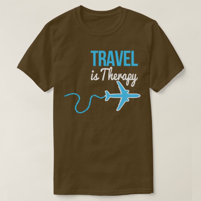 T-shirt Voyage est thérapeutique classique (Design devant)