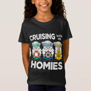 T-Shirt Voyage Estival En Croisière Avec Mes Gnomes De Cop