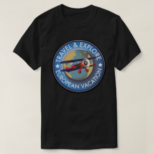 T-shirt Voyage & Exploration Europe Vacances