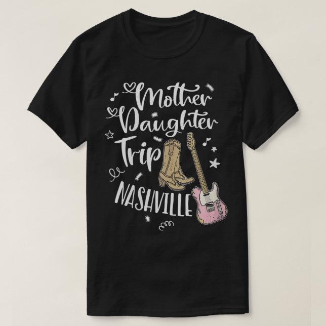T-shirt Voyage Fille mère Nashville VNeck (Design devant)
