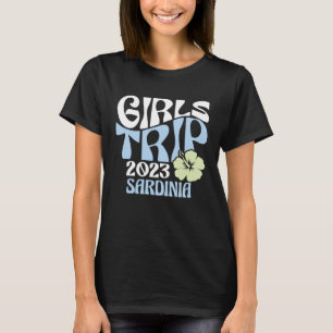 T-shirt Voyage Filles 2023 Sardaigne Beach Destination Ret
