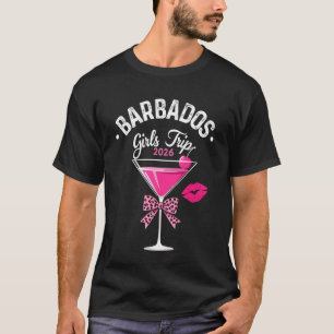 T-shirt Voyage Filles Barbade 2026 Anniversaire Équipe Wee