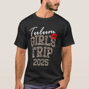 T-shirt Voyage Filles Tulum 2025 Vacances Femmes Week-end