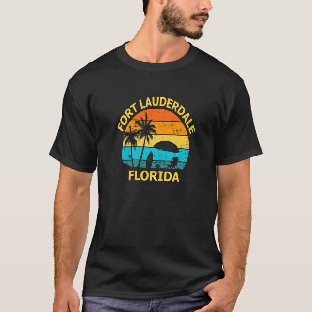 T-shirt Voyage Fort Lauderdale Floride Vacances Souvenir (Devant)