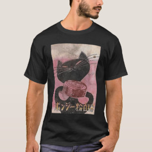 T-shirt Voyage graphique vintage Happy Cat du Japon