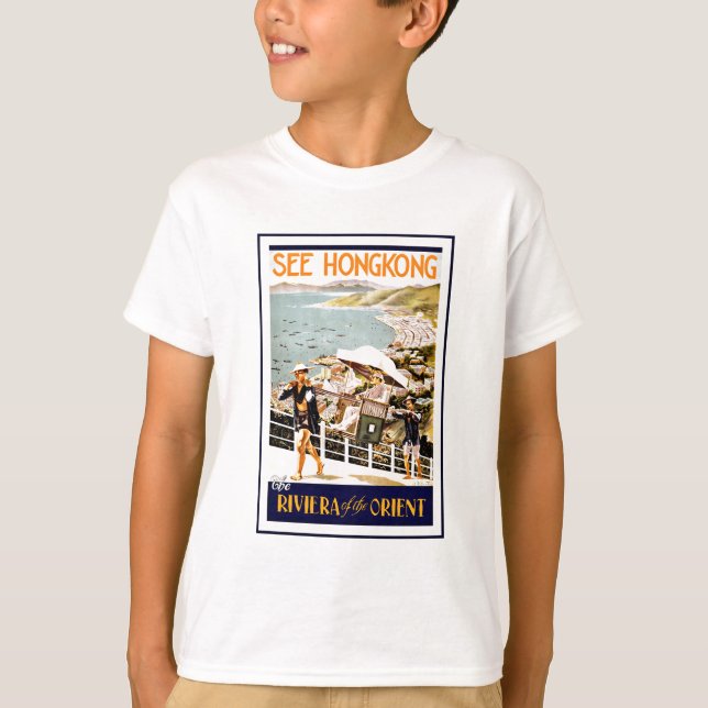 T-shirt Voyage Hong Kong la Riviera de l'Orient (Devant)