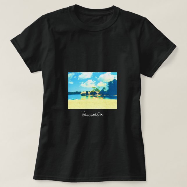 T-shirt Voyage île tropicale Vanuatu (Design devant)