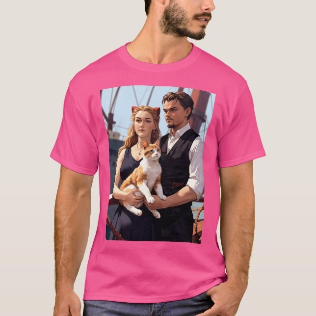 T-shirt Voyage intemporel : Amour, Loyauté et Mer ouverte (Devant)