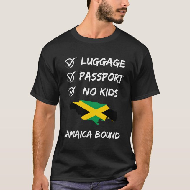 T-shirt Voyage Jamaïcain Pour Votre Prochain Vacances En J (Devant)