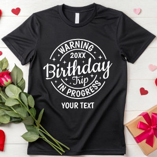 T-shirt Voyage personnalisé pour les 20 ans 30 ans 40 ans