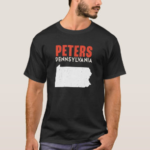 T-shirt Voyage Peters Pennsylvanie États-Unis État Amériqu