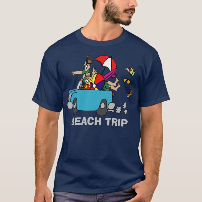 T-shirt Voyage plage (Devant)