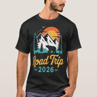 T-shirt Voyage sur la route 2026 Famille Ami Vacances Voya