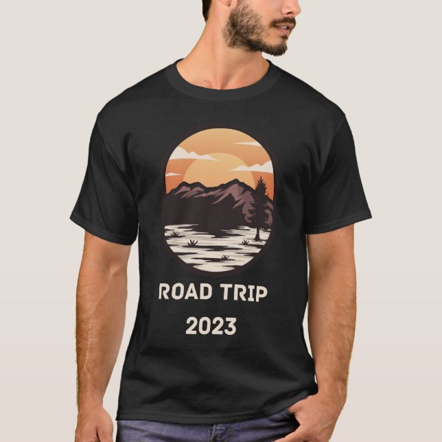T-shirt Voyage sur la route de la Réunion familiale 2023 C (Devant)