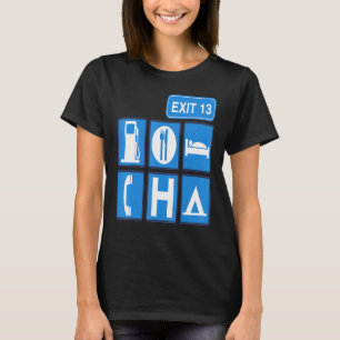 T-shirt Voyage sur route de camping routier Signal routier