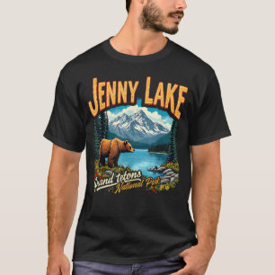T-shirt Voyage vacances au parc national Jenny Lake vintag