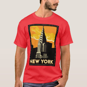 T-shirt voyage vintage de New York Etats-Unis Etats-Unis