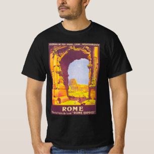 T-shirt Voyage vintage, le Colisée à Rome Italie Italien