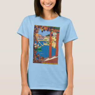 T-shirt Voyage Vintage, Méditerranée Riviera française