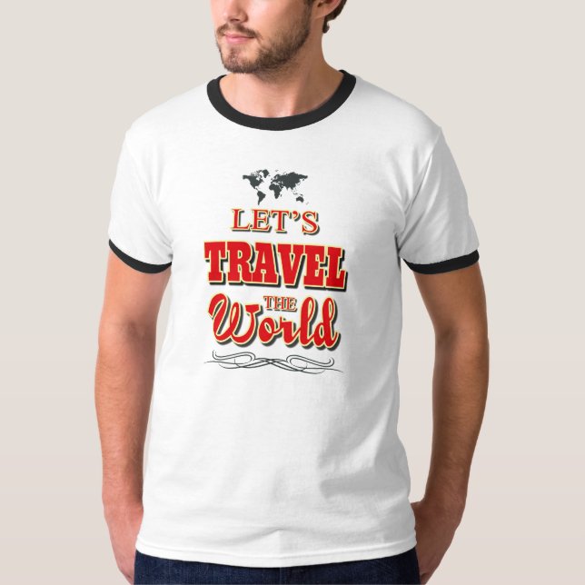 T-shirt Voyageons dans le monde (Devant)