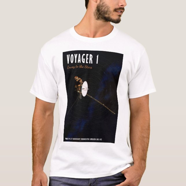 T-shirt Voyager 1 - Envoyé aux étoiles (Devant)