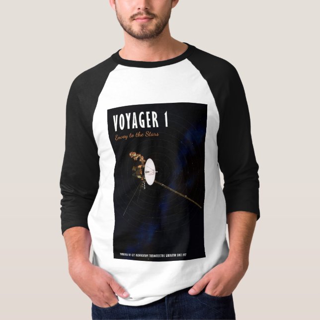 T-shirt Voyager 1 - Envoyé aux étoiles (Devant)