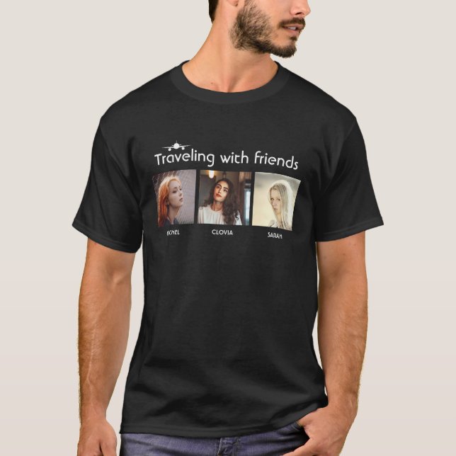 T-shirt Voyager avec des amis (Devant)