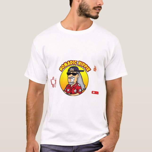T-shirt voyager comme un hippie (Devant)