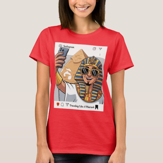 T-shirt Voyager comme un pharaon (Devant)